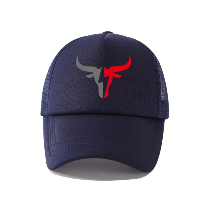 Gorra de Béisbol Ajustable Unisex Estampado de Cabeza de Toro - Imagen 7