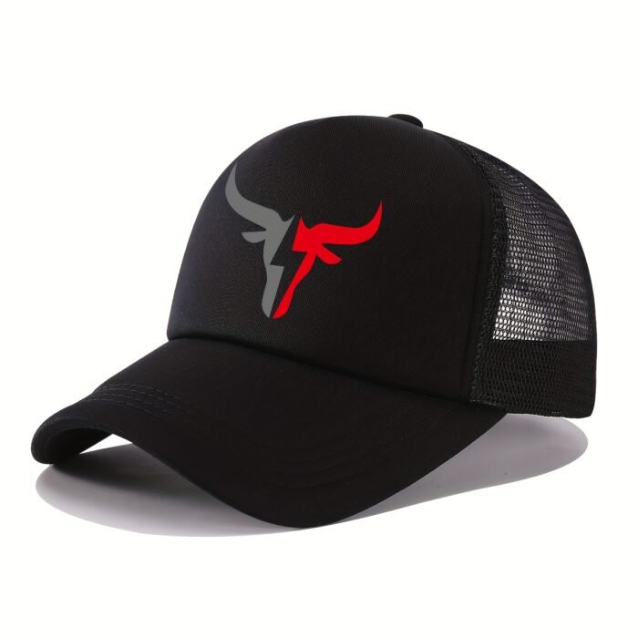 Gorra de Béisbol Ajustable Unisex Estampado de Cabeza de Toro - Imagen 3