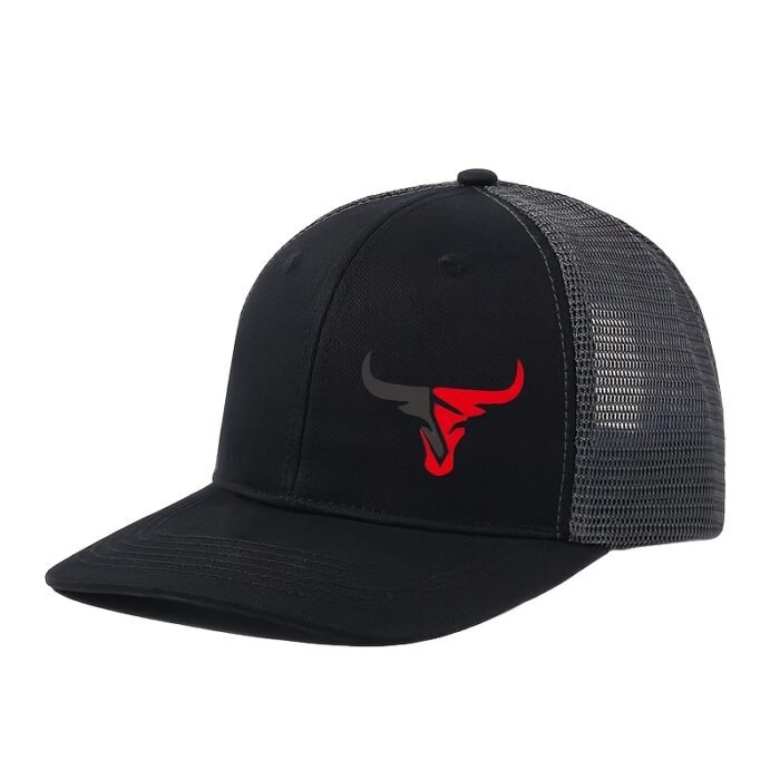 Gorra de Béisbol Ajustable y Transpirable con Estampado de Cabeza de Toro - Imagen 7