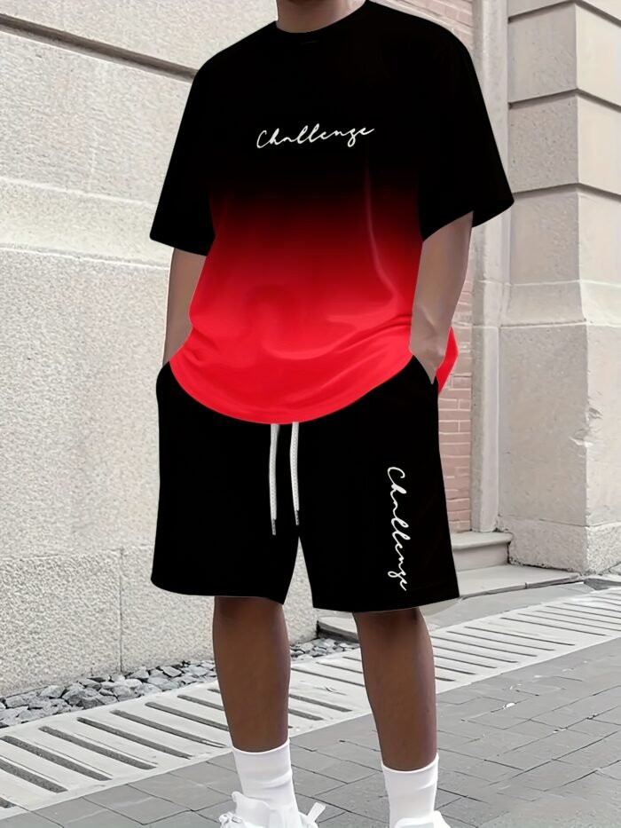 Moda Casual para Hombre con Camiseta de Manga Corta y Pantalones Cortos - Imagen 5