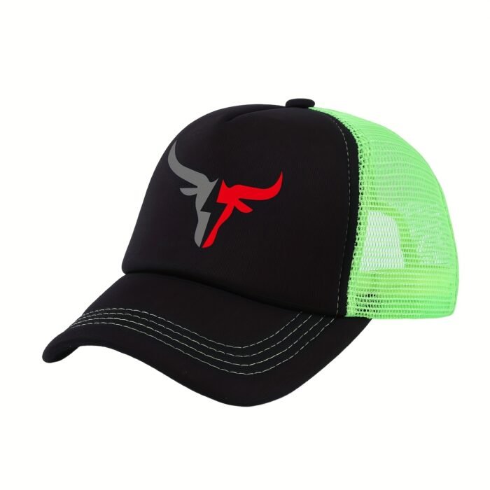 Gorra de Béisbol Ajustable Unisex Estampado de Cabeza de Toro - Imagen 8