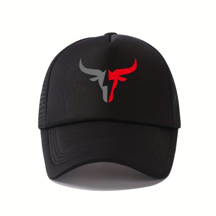 Gorra de Béisbol Ajustable Unisex Estampado de Cabeza de Toro - Imagen 4